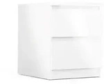 ebuy24 Nachtschrank, Wei&szlig;, Holzwerkstoff, 40x50x50 cm, Schlafzimmer,...