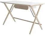 Mirjan24 Schreibtisch, Wei&szlig;, Holz, 1 Schubladen, Rechteckig,Rechteckig,...
