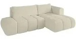 Altdecor Ecksofa, Beige, Kunststoff, 4-Sitzer, L-Form, Ottomane rechts, 280x185...