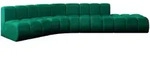 Altdecor Ecksofa, Dunkelgr&uuml;n, Textil, 5-Sitzer, L-Form, 380x174 cm, Wohnzimmer,