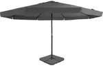 furnicato Sonnenschirm, Grau, Metall, Rund, 500x500 cm, Sonnen- & Sichtschutz,