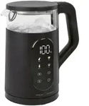 Bomann Wasserkocher, Schwarz, Glas, 1,7 L, 15.1x25.7x22.5 cm, kabellos,...