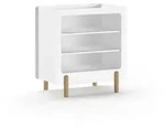 Vipack Wickelkommode, Wei&szlig;, Holzwerkstoff, 2 F&auml;cher, 88x95.3x54.4 cm, Babym&ouml;bel,
