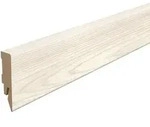 Egger Holzwerkstoffe Sockelleiste Kubische Leiste, Wei&szlig;, Holzwerkstoff,...