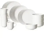 Ritzenhoff Breker Kombiset, Wei&szlig;, Keramik, 20-teilig, Rund, 2x2x2 cm, Essen &