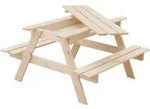 Timbela Kinderstuhl-Set, Beige, Holz, 90x50x90 cm, Kinder- & Jugendzimmer,