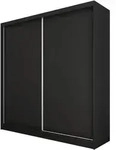 Beautysofa Schwebet&uuml;renschrank, Schwarz, Holzwerkstoff, 11 F&auml;cher, 200x216x61...