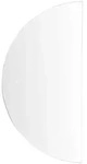 Beliani Badspiegel, Silber, Glas, Freiform, 50x100x4 cm, Badezimmer,