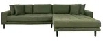 ebuy24 Ecksofa, Gr&uuml;n, Textil, L-Form, 290x170 cm, Wohnzimmer, Sofas & Couches,