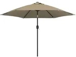 furnicato Sonnenschirm, Taupe, Textil, Rund, 300x300 cm, Sonnen- & Sichtschutz,