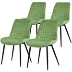Ml-Design Esszimmerst&uuml;hle, Salbeigr&uuml;n, Metall, 4-Sitzer, 52x89x60 cm, Esszimmer,