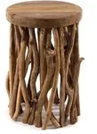 Design Delights Beistelltisch, Natur, Holz, 30x45x30 cm, Wohnzimmer,