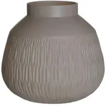 Ritzenhoff Breker Vase, Taupe, Glas, Rund, 25.5 cm, Dekoration, Vasen, Glasvasen