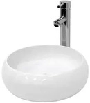 ECD-Germany Waschbecken, Wei&szlig;, Keramik, 35x12x35 cm, Badezimmer, Waschbecken &