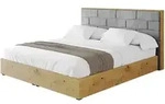 Altdecor Polsterbett, Grau, Textil, 140x200 cm, Schlafzimmer, Betten,...