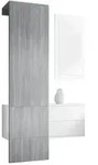 Vladon Garderobe, Anthrazit, Holzwerkstoff, 105x193x35 cm, Garderobe,...