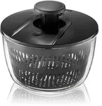 Gefu Salatschleuder Push IT, Schwarz, 5 L, 16.5 cm, Kochen, K&uuml;chenhelfer,