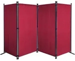 Quick Star Paravent, Rot, Metall, 220x170 cm, Sonnen- & Sichtschutz, Sichtschutz