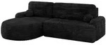 Altdecor Ecksofa, Schwarz, Textil, 264x172 cm, Wohnzimmer, Sofas & Couches,