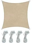 Mobili Rebecca Sonnensegel, Beige, Kunststoff, Quadratisch, 300x300 cm, Sonnen-...
