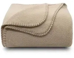 Zollner Kuscheldecke,, Hellbraun, Textil, 130x170 cm, Oeko-Tex&reg; Standard 100,