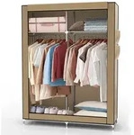 Intirilife Stoffschrank, Beige, Textil, 108x170x45 cm, Schlafzimmer,