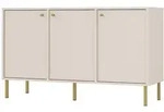 Selsey Sideboard, Beige, Metall, 6 F&auml;cher, Rechteckig, 124.5x73.9x40.8 cm,