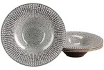 Creatable Gourmetteller Allegra Magic Sand, Schwarz, Sand, Keramik, 4-teilig,