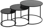 Atmosphera Createur d ́interieur Beistelltische, Schwarz, Metall, 54x45x54 cm,