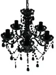 vidaXL Kronleuchter, Schwarz, Kunststoff, Formgebogen, 38x45x38 cm, Lampen &