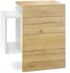 Vladon Nachttisch, Eiche, Holzwerkstoff, 60x63x36 cm, Schlafzimmer, Nachttische