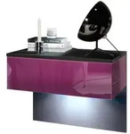 Vladon Nachttisch, Brombeere, Holzwerkstoff, 60x46x35 cm, Schlafzimmer,...