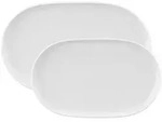 Seltmann Weiden Servierplatten-Set, Wei&szlig;, Keramik, Rund, 2x2x2 cm, Tischkultur &