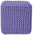 Homescapes Strick-Pouf, Violett, Textil, Uni, Quadratisch, 35x35x35 cm,...