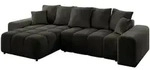 Altdecor Ecksofa, Schwarz, Kunststoff, 4-Sitzer, 297x189 cm, Wohnzimmer, Sofas &