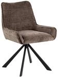 P & B Stuhl, Braun, Metall, Textil, A-Form, 59x81x56 cm, Sitzfl&auml;che 360&deg;...