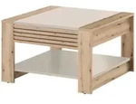 Mid.you Couchtisch, Eiche, Kaschmir, Holzwerkstoff, Streifen, 1 Schublade(n)
