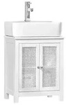 SoBuy Waschbeckenunterschrank, Wei&szlig;, Holzwerkstoff, 50x60x33 cm, Badezimmer,