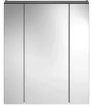 Mid.you Spiegelschrank, Schwarz, Holzwerkstoff, 6 F&auml;cher, 60x70x18 cm, FSC Mix,