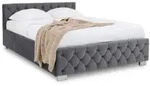 Idimex Polsterbett, Dunkelgrau, Textil, Mode, 140x200 cm, Schlafzimmer, Betten,