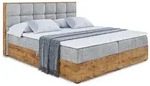 Altdecor Boxbett, Grau, Kunststoff, H&ouml;he ca. 20 cm, 140x200 cm, Schlafzimmer,