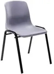 CLP Stapelstuhl, Grau, Metall, 47x76x52 cm, Esszimmer, St&uuml;hle,...