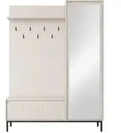 Mirjan24 Garderobe-Set, Kaschmir, Metall, 5 F&auml;cher, Rechteckig, Gittergestell,