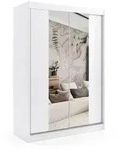 Altdecor Kleiderschrank, Wei&szlig;, Holzwerkstoff, 150x216x61 cm, Schlafzimmer,