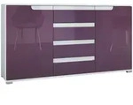 Vladon Sideboard, Brombeere, Holzwerkstoff, 138.5x75.5x35 cm, Wohnzimmer,...