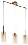 Searchlight H&auml;ngeleuchte Duo, Messing, Metall, Glas, 13x71x40 cm, Lampen & Leuchten,