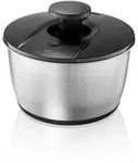 Gefu Salatschleuder Push IT, Schwarz, Silber, 5 L, 16 cm, Kochen, K&uuml;chenhelfer,