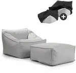 Mokebo Outdoor, Grau, Textil, 80x60x83 cm, Gartenm&ouml;bel, Outdoor-Sitzs&auml;cke