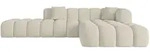 Ecksofa, Creme, Kunststoff, 6-Sitzer, 289x176 cm, Wohnzimmer, Sofas & Couches,