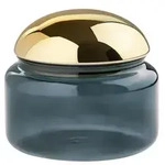 Gift Company Glasdose, Blau, Glas, 14x14x15.5 cm, Ordnen & Aufbewahren,